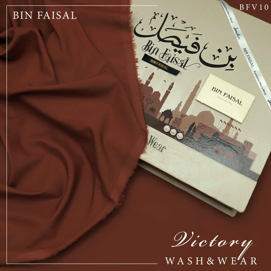 “Exclusive Sale: 100% Pure Super Luxury Victory Wash & Wear UNSTICHED by BIN FAISAL – Limited Time Offer!"