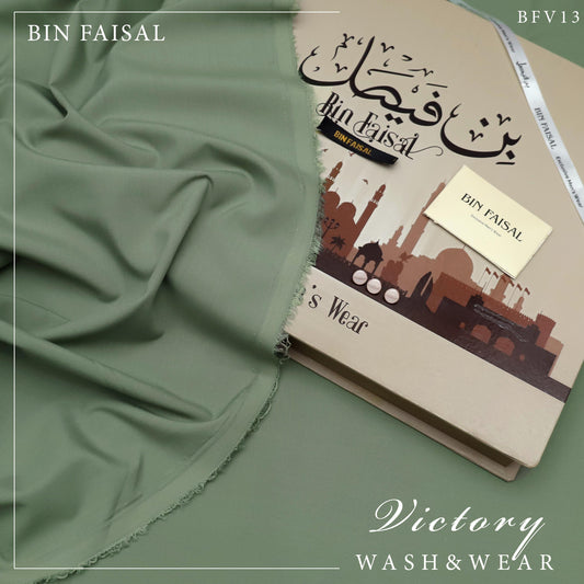 “Exclusive Sale: 100% Pure Super Luxury Victory Wash & Wear UNSTICHED by BIN FAISAL – Limited Time Offer!"